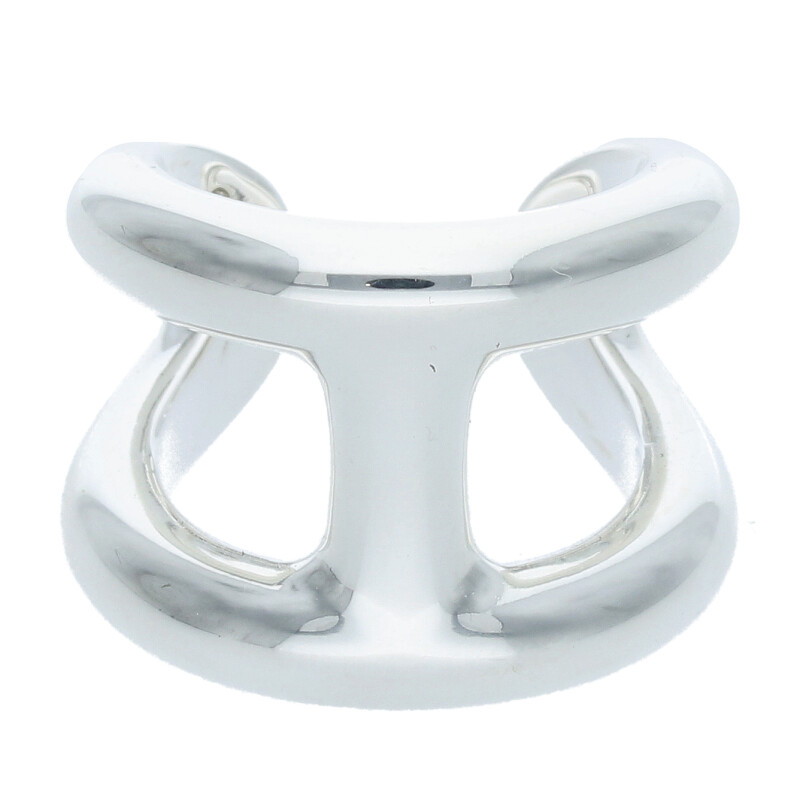 エルメス HERMES 大きさ:8号  Osmose GM 雄モズGMしろがね色輪っか(しろがね色 13.56g)【105062】【HJ12】【小物】【中古】bb429#rinkan*S