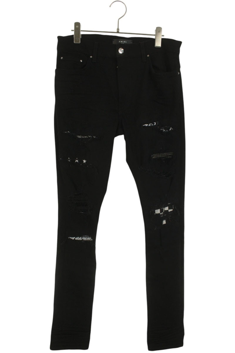 AMIRI アミリ 新品 カーゴ フレア ブラックデニム 31インチ AMIRI アミリ CARGO FLARE JEAN タクティカルカーゴフレアパンツ