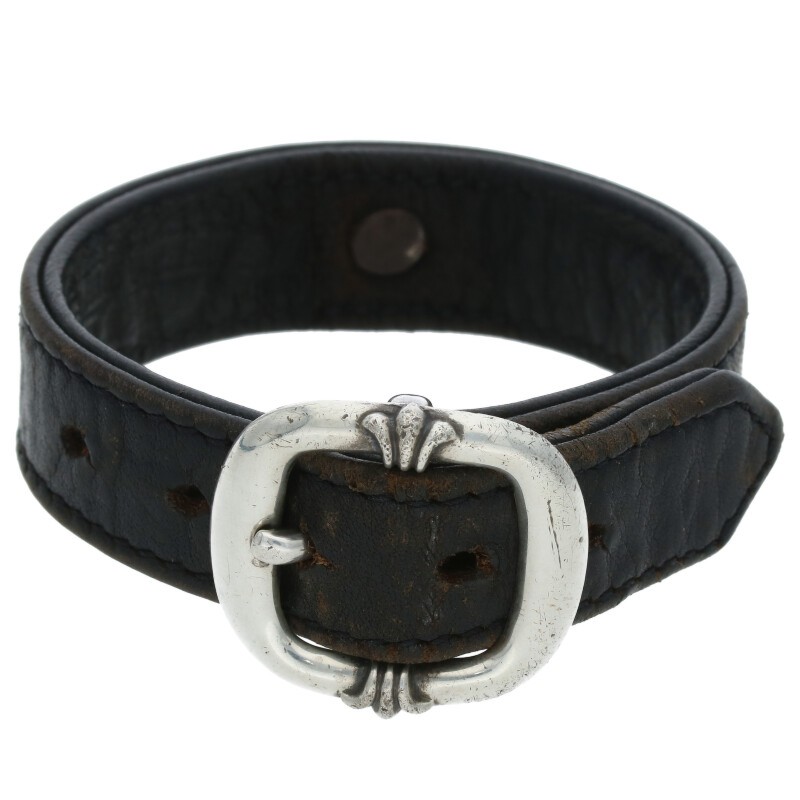 クロムハーツ R&R ロックンロール ガンスリンガー バックルブレス 革ブレス CHROME HEARTS クロムハーツ（原本無） R&R ロックンロール ガン