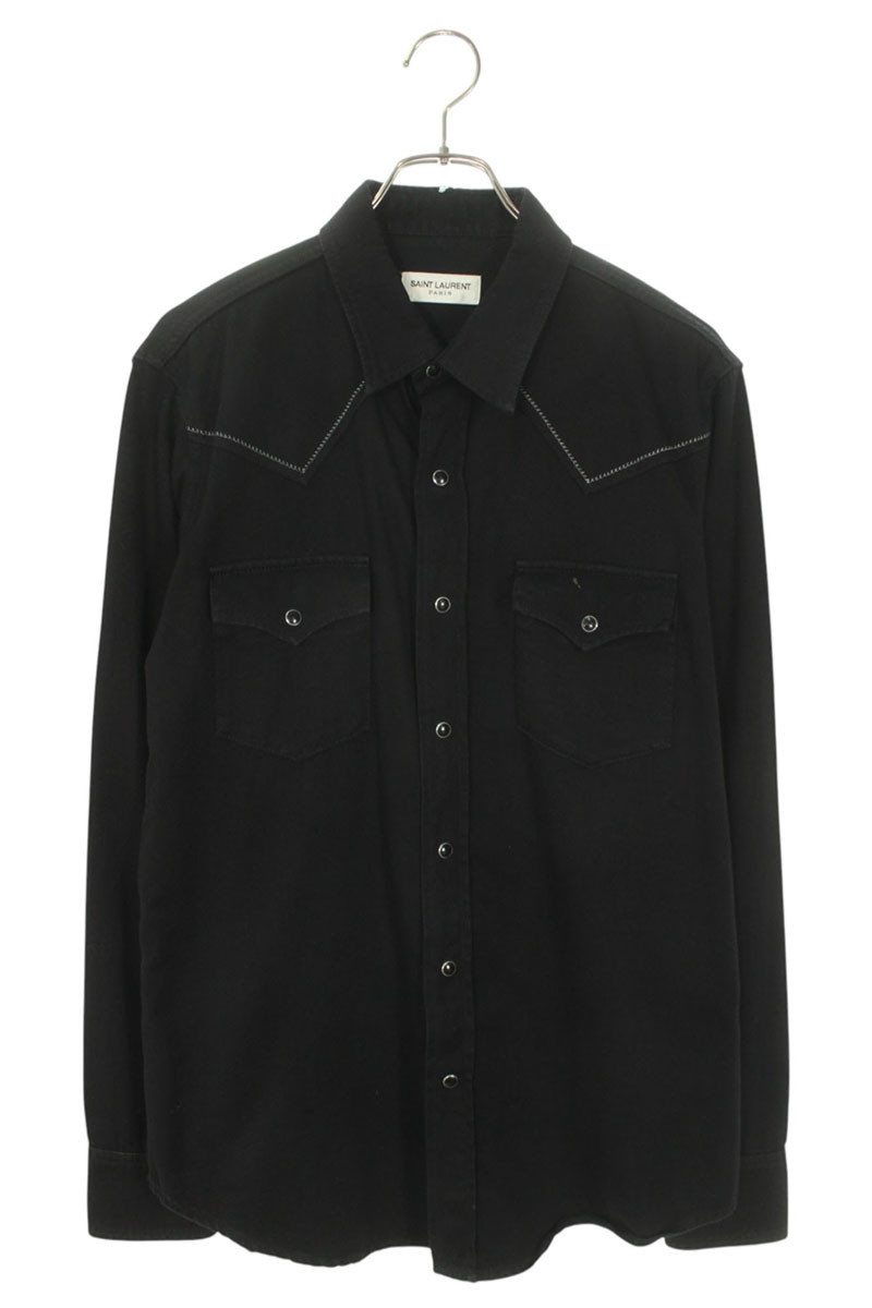 90s Saint Laurentコットン比翼シャツ 名作 本人期 PARIS 90s Saint Laurentコットン比翼シャツ 名作 本人期 PARIS - メルカリ