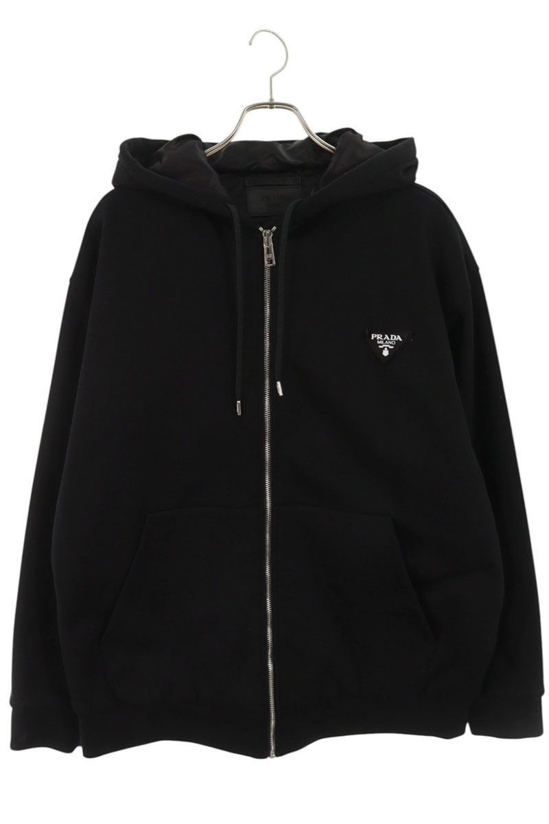 希少 PRADA プラダ 上質 ハーフジップ デザイン カットソー 希少】 PRADA ロゴ入り ノースリーブ ニット トップス レッド