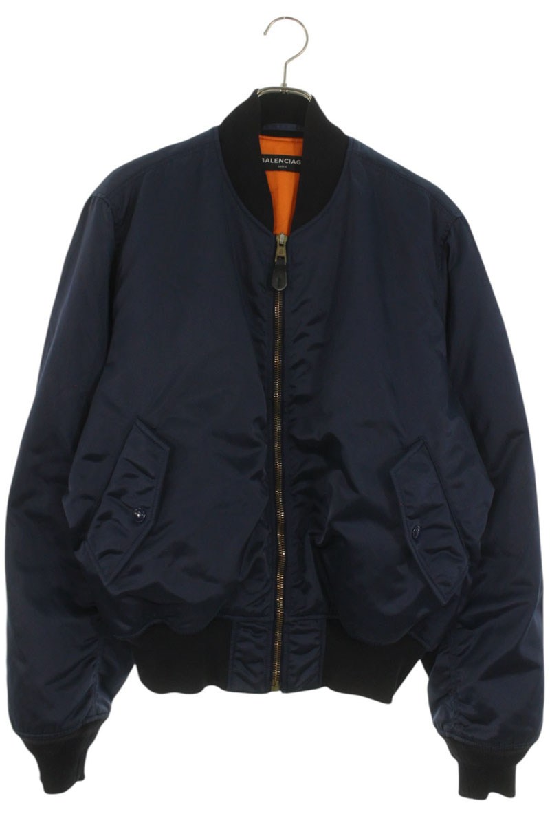 BALENCIAGA - バレンシアガ　ブルゾン　ネイビー ブルー（青）系 BALENCIAGA(バレンシアガ) ブルゾン(メンズ