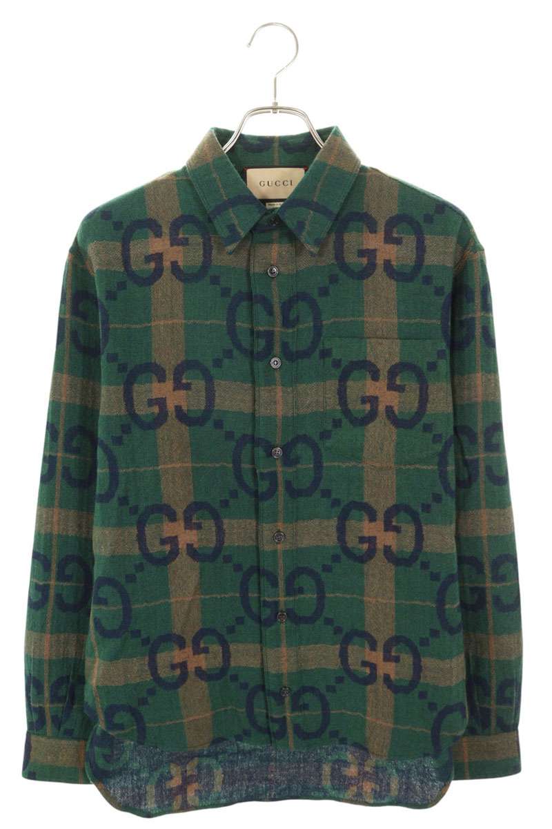 グッチ　長袖シャツ 楽天市場】グッチ GUCCI サイズ:44 24SS 762183 ZAPDW GGウール