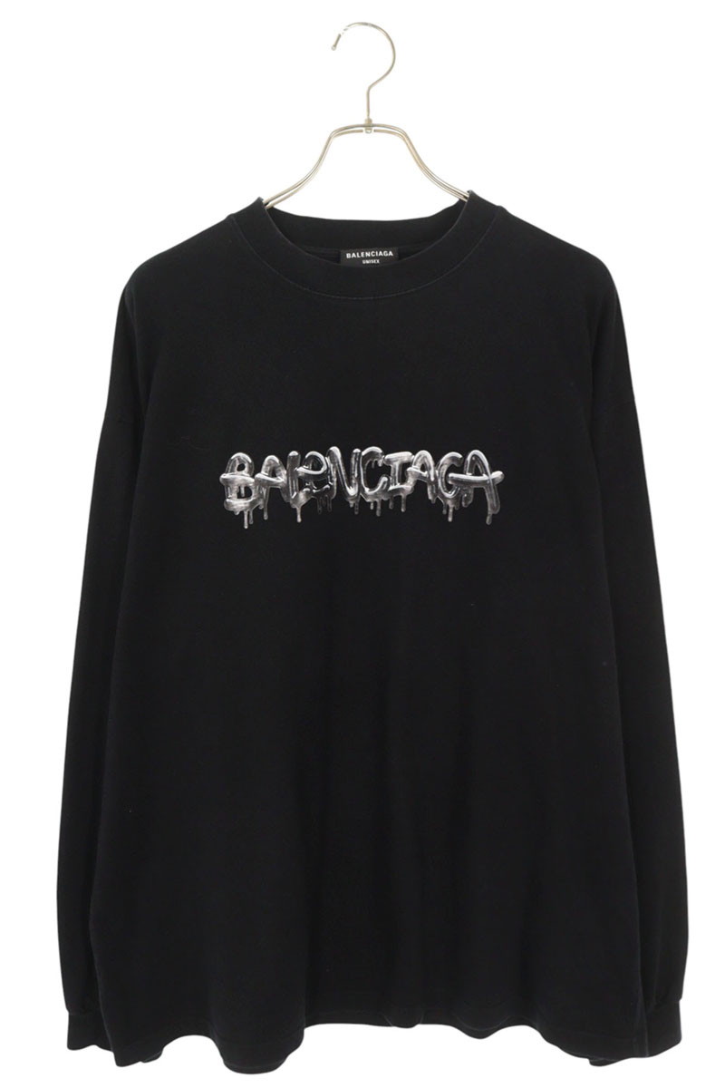 BALENCIAGA ブラック 長袖カットソー ユニセックス 楽天市場】バレンシアガ（長さ（袖）長袖・柄プリント）（T