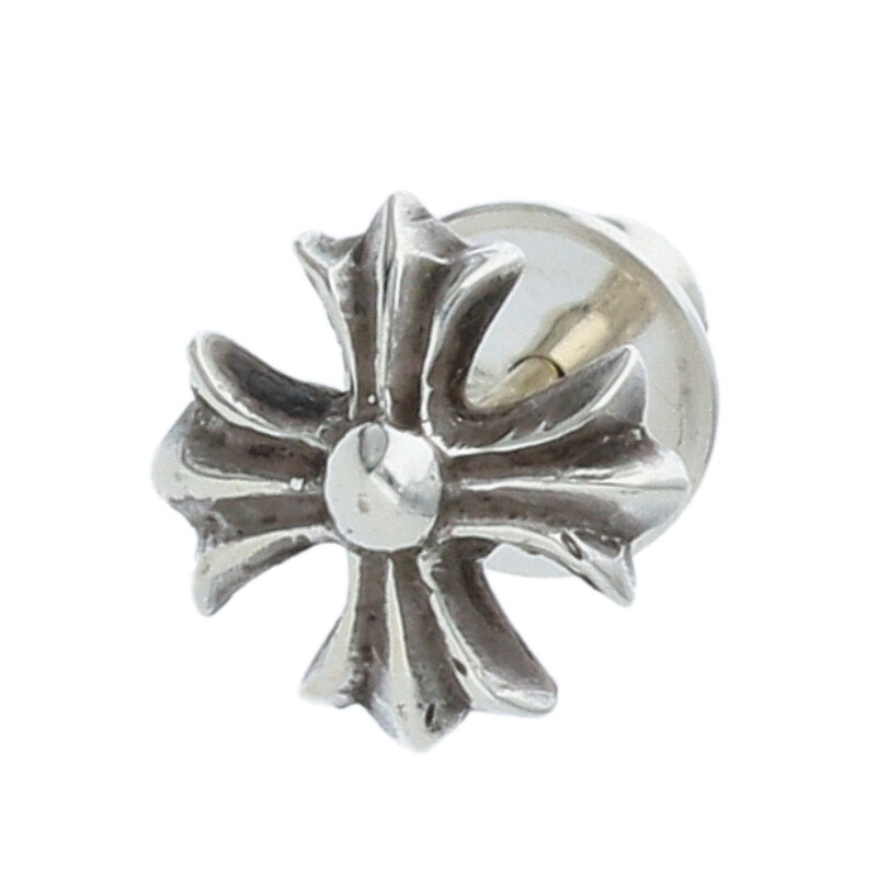 クロムハーツ Chrome Hearts   No2 CH PLS CHプラススタッド しろがね色ピアス(しろがね色 0.74g)【105062】【HJ12】【小物】【中古】bb170#rinkan*B