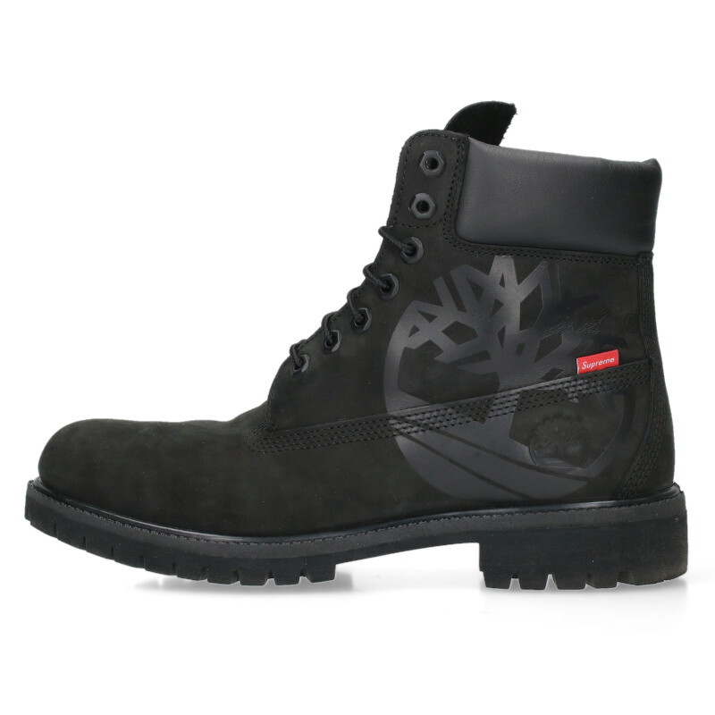 ティンバーランド×シュプリーム　ブラック Supreme × Timberland Diamond Plate 6inch Premium Waterproof