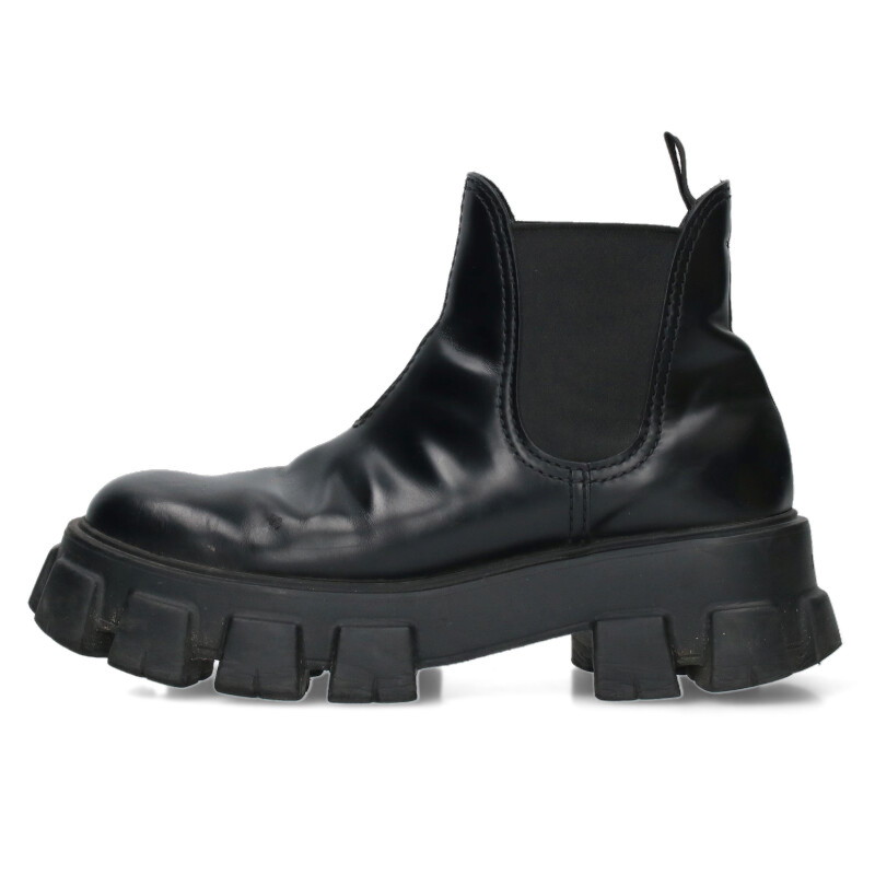 楽天市場】【プラダ】Prada ブラッシュドレザー サイドゴア チェルシー