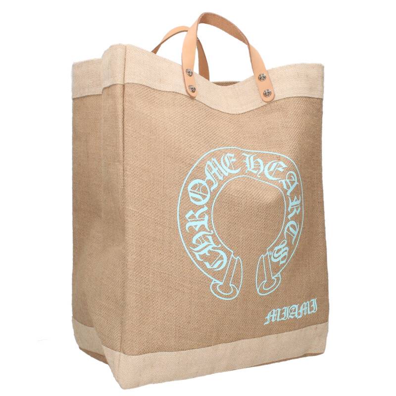 クロムハーツ CHROME HEARTS HORSESHOE BEACH BAG chrome-hearts-straw-beige-