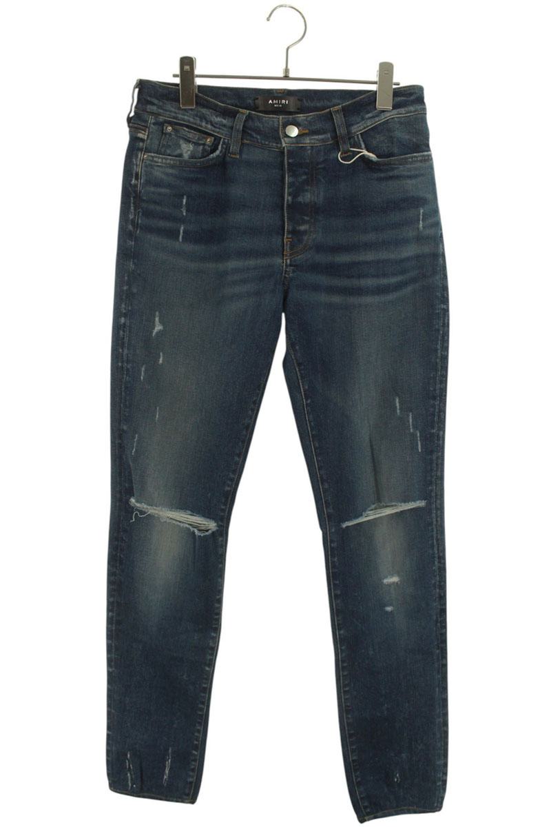 楽天市場】アミリ AMIRI サイズ:30インチ Leather Thrasher Jean