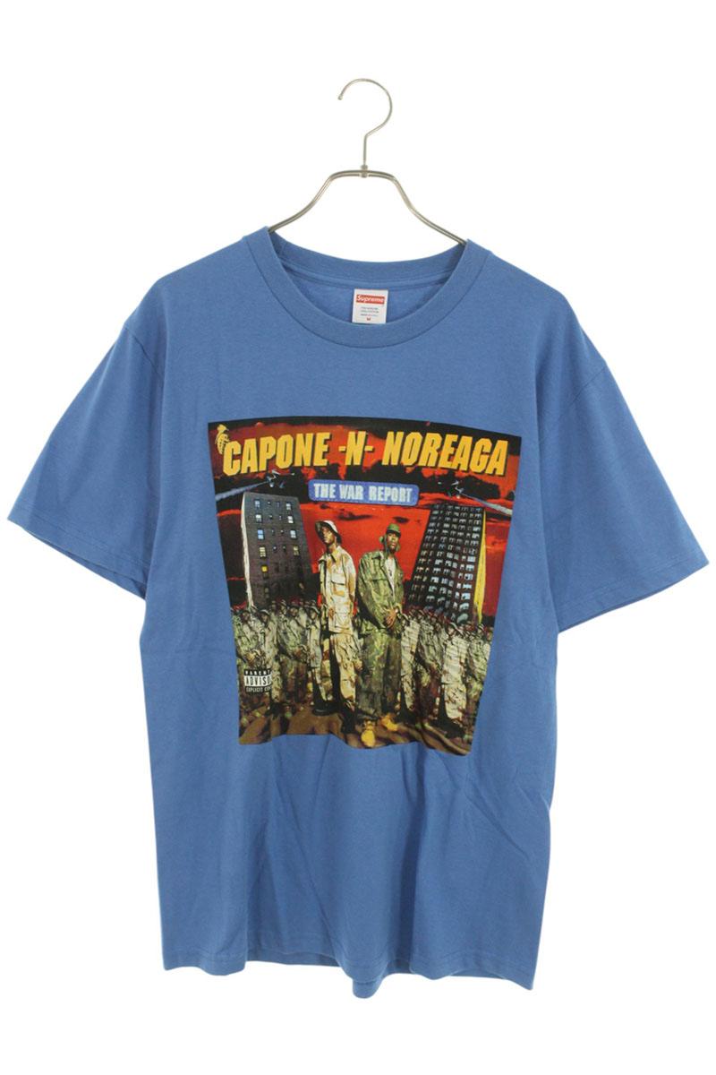 シュプリーム SUPREME 大きさ:M  16AW  Capone N Noreaga The War Report Tee 映し絵刷り上げるプルオーバー(青色)【215062】【SB01】【メンズ】【中古】bb205#rinkan*A
