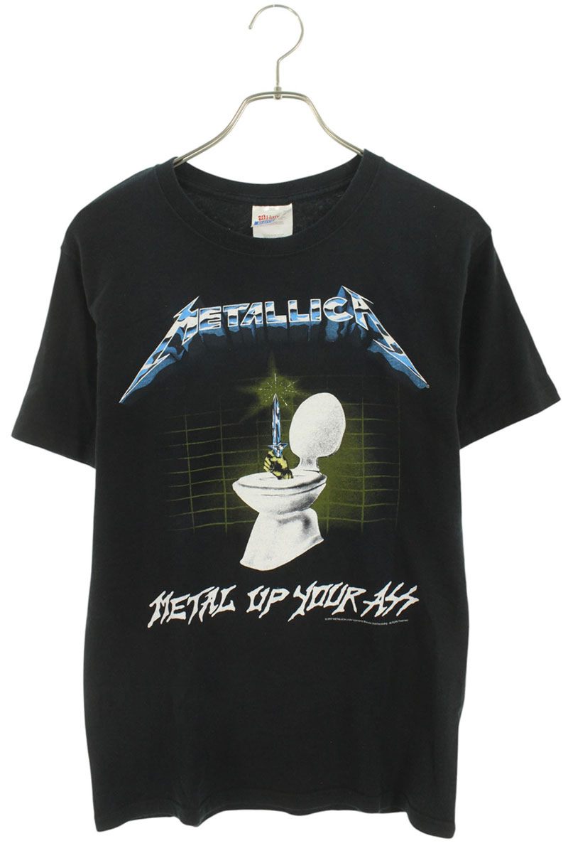 ヴィンテージ VINTAGE 大きさ:S  METALLICA メタリカ Metal Up Your Ass両面刷り上げるプルオーバー(黒いこと)【914062】【SB01】【メンズ】【中古】bb409#rinkan*C