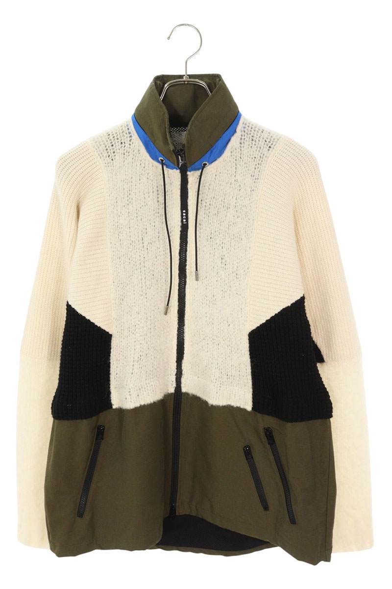 sacai コントラストトリム ボンバージャケット（セール中） Sacai コントラストトリム ボンバージャケット | ブラック