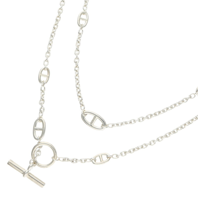 エルメス HERMES サイズ:120 Farandole ファランドールロングネックレス(シルバー 98.03g)【128052】【SS13】【小物】【中古】bb433#rinkan*B|RINKAN