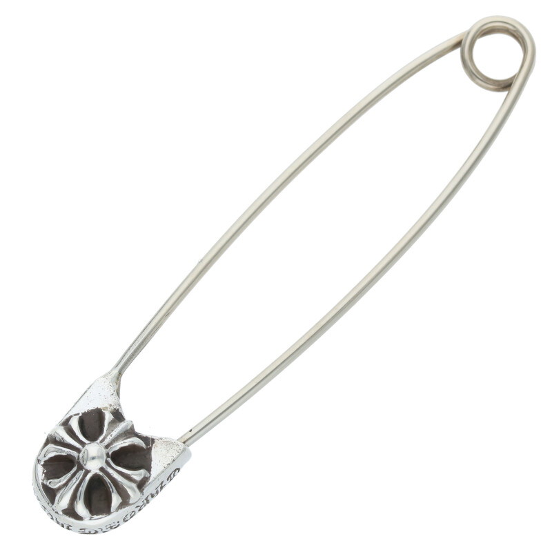 クロムハーツ Chrome Hearts 大きさ:LARGE  SAFETY PIN LG ラージセーフティピン しろがね色首飾りいの一番(しろがね色 4.26g)【328052】【GZ11】【小物】【中古】bb297#rinkan*B