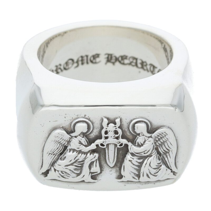 Chrome hearts PJ angels 指輪 Chrome Hearts Diamond Big PJ Angel Ring - Band, Rings
