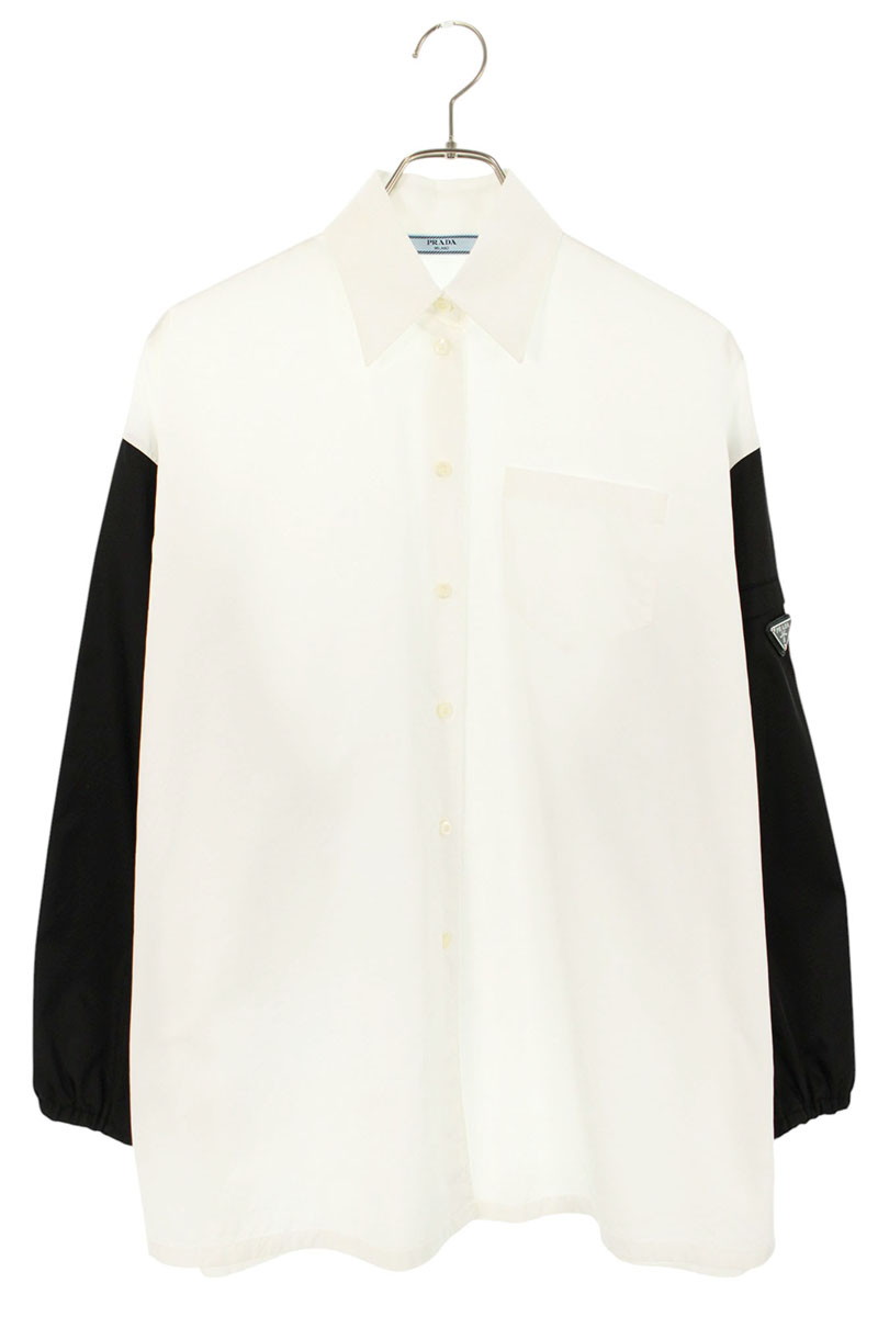 美品 PRADA プラダ チェック柄 長袖シャツ コットン イタリア製 美品 PRADA プラダ チェック柄 長袖シャツ コットン イタリア製 美品