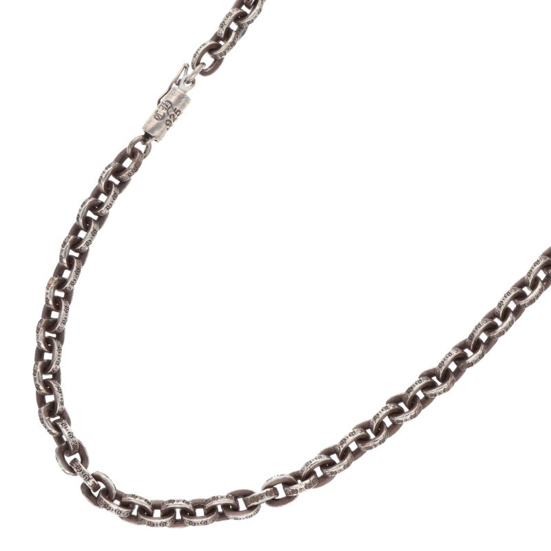 クロムハーツ Chrome Hearts　 サイズ:30inch PAPER CHAIN 30 ペーパーチェーン30inch シルバーネックレス(シルバー 57.4g)【628052】【SJ02】【小物】【中古】bb349#rinkan*B