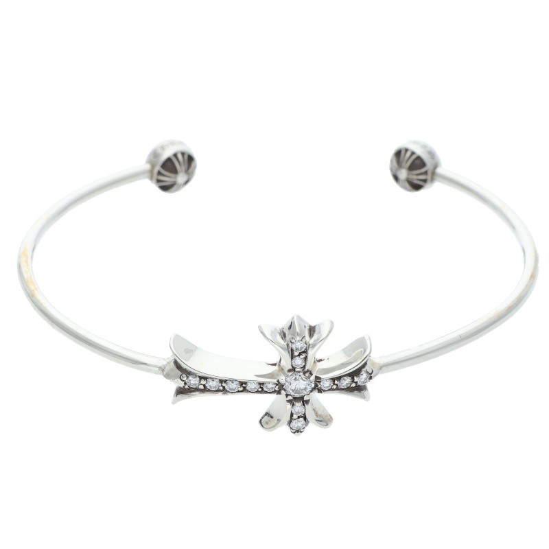 CHROME HEARTS ナロー V バンド CH プラス バングル クロムハーツカスタム ナローVバンド CHプラスバングル パヴェ