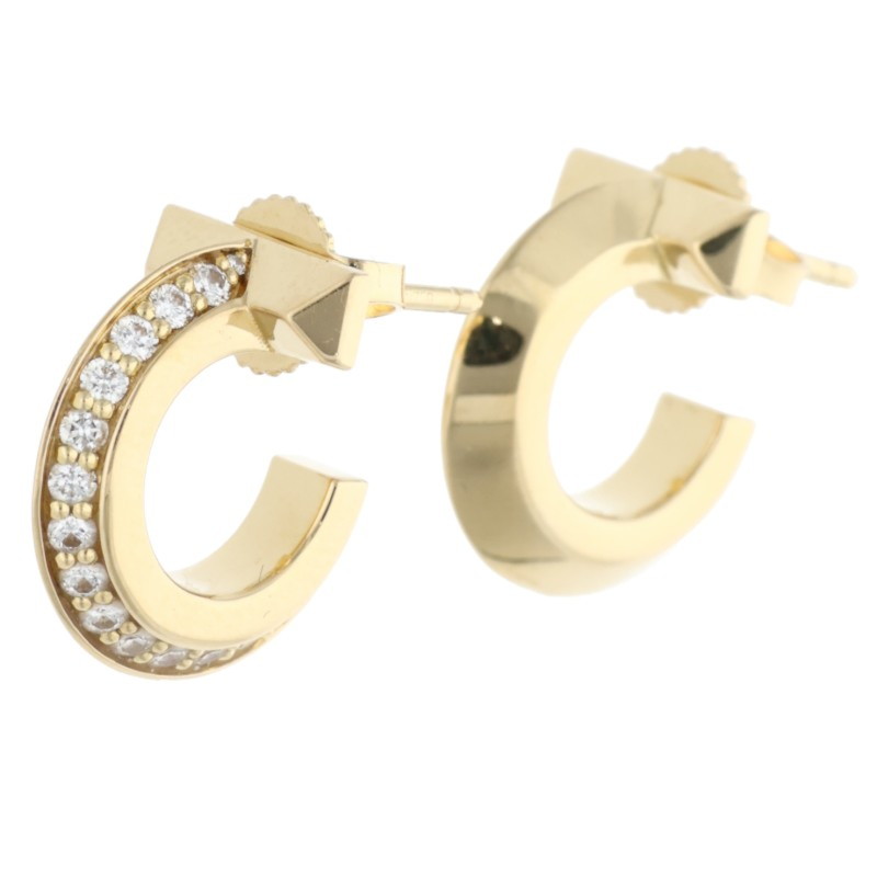 【TIFFANY】シルバー ・K18(750)コンビデザインピアス(片耳用) TIFFANY】シルバー ・K18(750)コンビデザインピアス(片耳用)