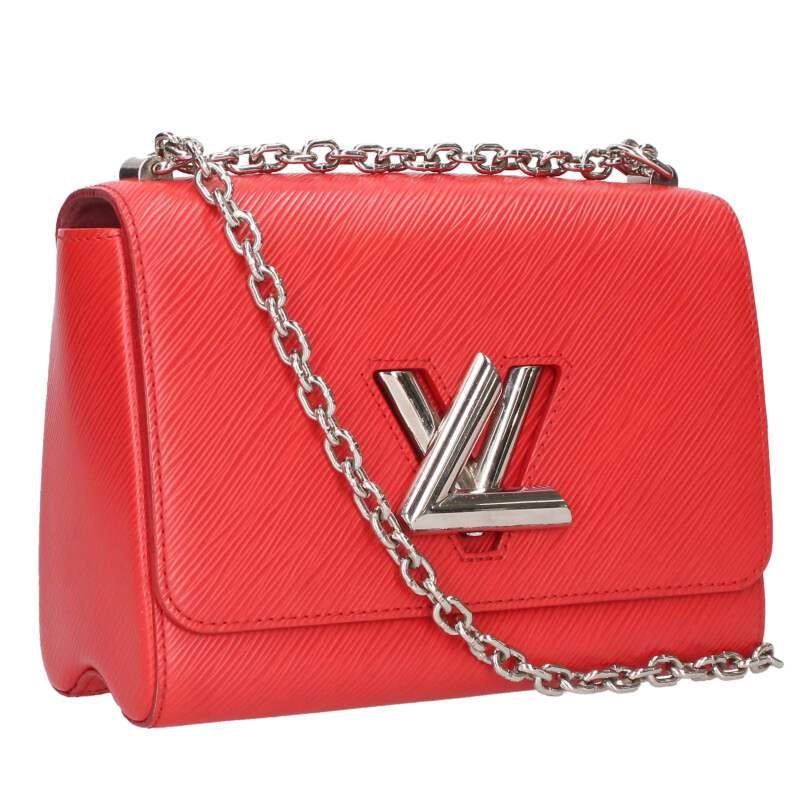 ルイヴィトン LOUISVUITTON サイズ:MM M50523 ツイストMM エピ コクリコショルダーバッグ(レッド×シルバー)【100152】【BS99】【小物】【中古】bb30#rinkan*B