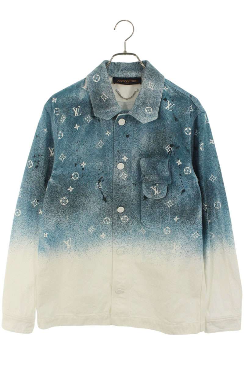 楽天市場】LOUIS VUITTON 2020AW LV Leaf Denim Baseball Shirt