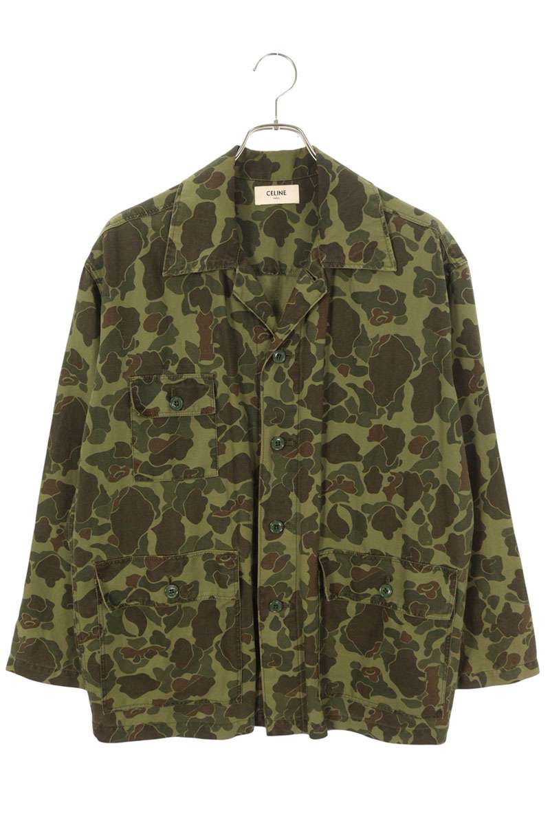 楽天市場】【セリーヌ】Celine コットン ミリタリー シャツ ジャケット