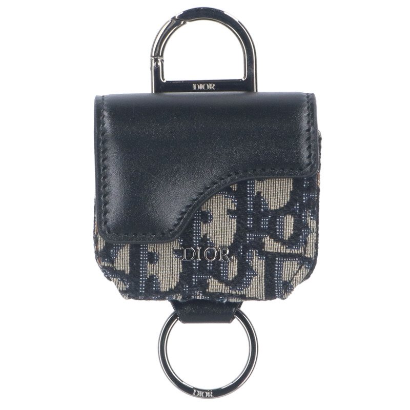 美品クリスチャンディオール サドル レザー AirPodsケース イヤホンケース airpods 4 ケース dior エア ポッツ ケース airpods pro 第 二