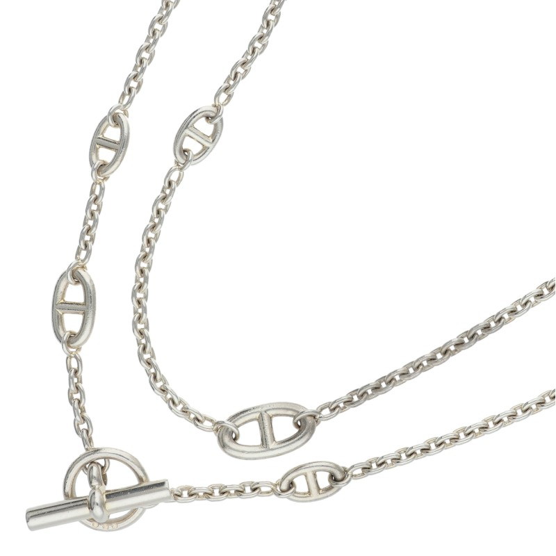 エルメス HERMES サイズ:120 Farandole ファランドールロングネックレス(シルバー 96.95g)【409052】【SB01】【小物】【中古】bb30#rinkan*B |RINKAN