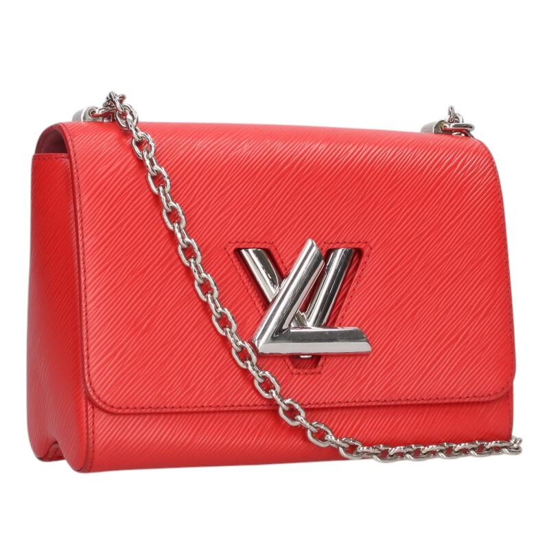 ルイヴィトン LOUISVUITTON 大きさ:MM  M50523 捻じれMM エピ コクリコショルダーバッグ(赤いこと×しろがね色)【109052】【SB01】【小物】【中古】bb30#rinkan*B