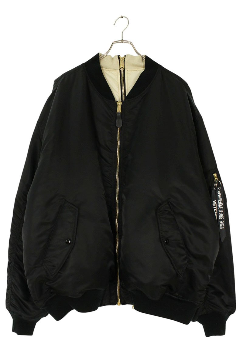 VETEMENTS 18SS アルファ リバーシブル ボンバージャケット S VETEMENTS ヴェトモン 18SS MSS18JA46 ALPHA アルファ
