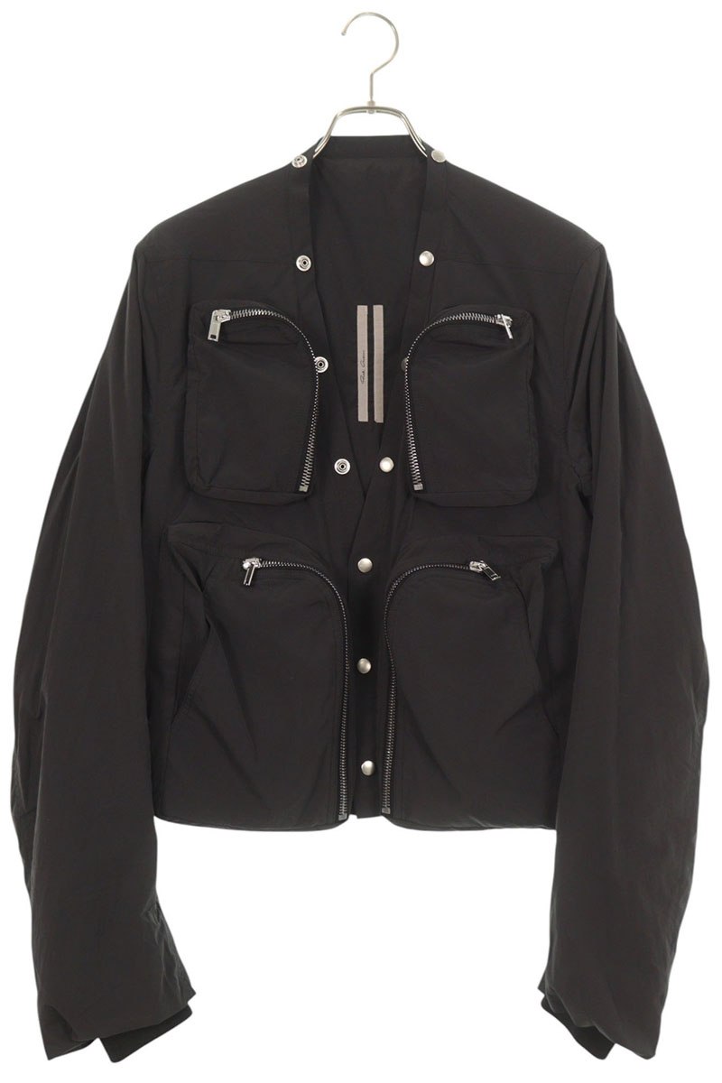 リックオウエンス Rick Owens サイズ:48 25AW RU02E1762-MT カーゴクロップドブルゾン(ブラック)【209052】【SB01】【メンズ】【新古品】bb78#rinkan*N |RINKAN