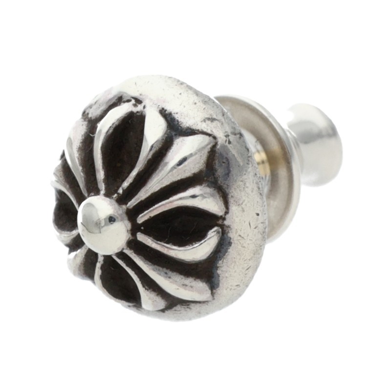 クロムハーツ Chrome Hearts   STUD CRSBLL クロスボールスタッド しろがね色ピアス(しろがね色 1.69g)【409052】【SS07】【小物】【中古】bb409#rinkan*B
