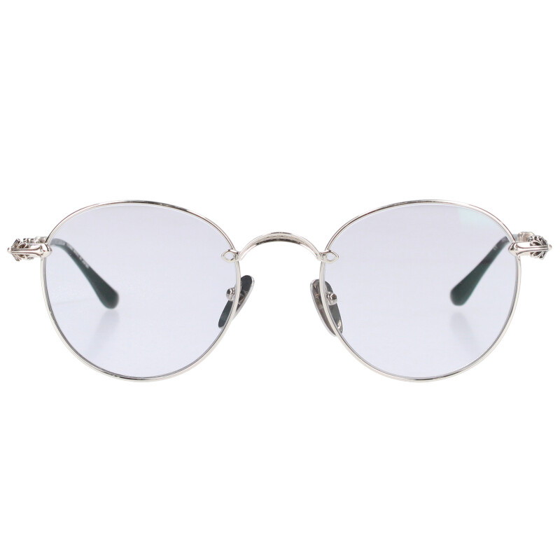 クロムハーツ オーバーイージー フローラルクロスサングラス ホワイト/シルバー クロムハーツ オーバーイージー フローラルクロスサングラス ホワイト