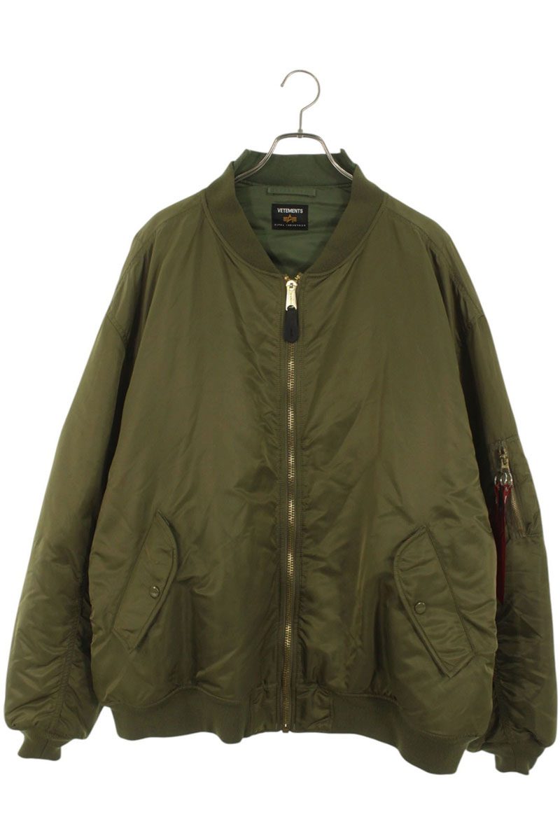 VETEMENTS 18SS アルファ リバーシブル ボンバージャケット S VETEMENTS x Alpha Industries リバーシブル ボンバージャケット