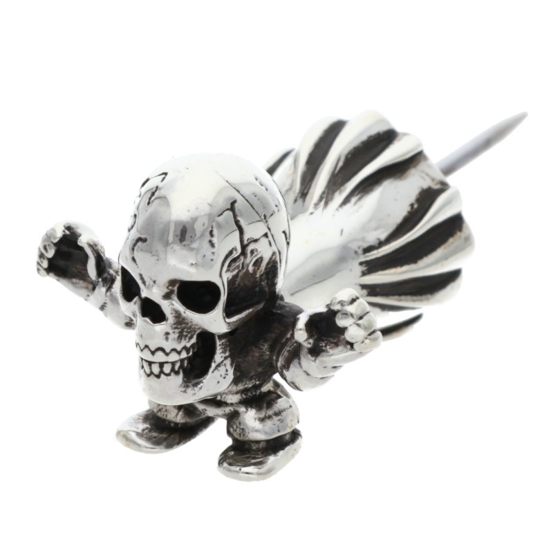 CHROME HEARTS(クロムハーツ)フローラルクロスコーナー ピンバッジ クロムハーツ スティックピンバッチ フローラルクロス コーナー