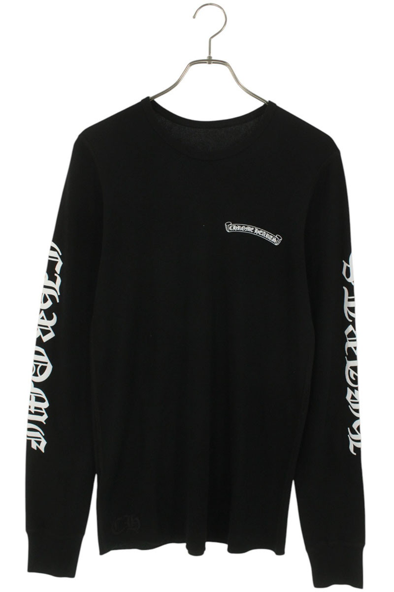 Chrome Hearts 長袖カットソー 黒 CHROME HEARTS クロムハーツ サーマル 長袖 ロンT 黒 ブラック