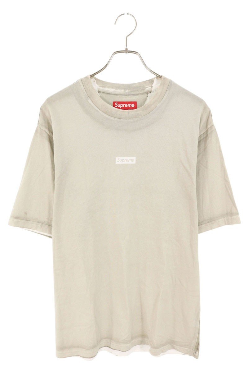 シュプリーム SUPREME 大きさ:M  24SS  Overprint Small Box S S Top オーバープリントスモールボックスプルオーバー(ベージュ調)【114062】【SB01】【メンズ】【中古】bb378#rinkan*B