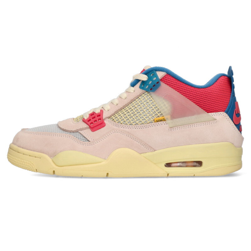 ナイキ NIKE　 ×ユニオン UNION サイズ:29.5cm UNION AIR JORDAN 4 GUAVA ICE DC9533-800 エアジョーダン4スニーカー(ピンク調×ブルー)【219052】【BS99】【メンズ】【小物】【中古】bb87#rinkan*A