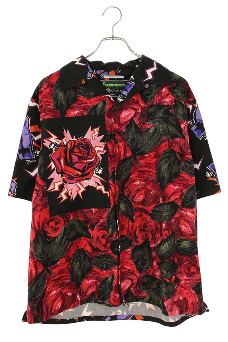 楽天市場】PRADA 2020AW Flame S/S Shirt UCS319 1X9M プラダ