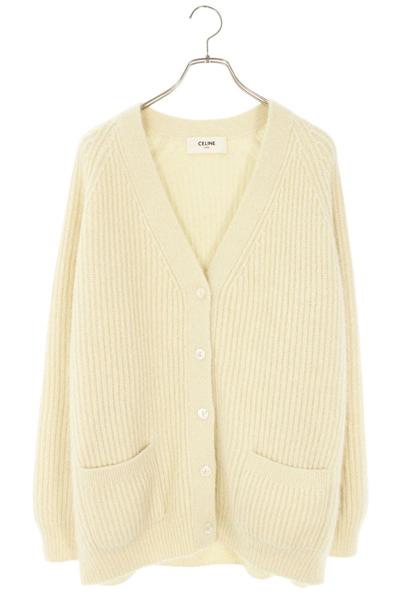 楽天市場】セリーヌ 金釦 カシミヤ100％ 長袖ニット カーディガン