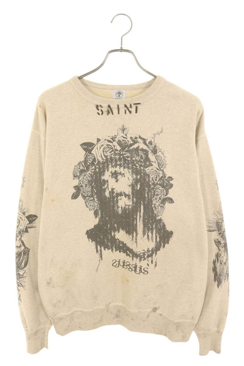 SAINT Mxxxxxx セントマイケル クルーネックSWEAT スヌーピー SAINT Mxxxxxx セントマイケル クルーネックSWEAT Lスヌーピー