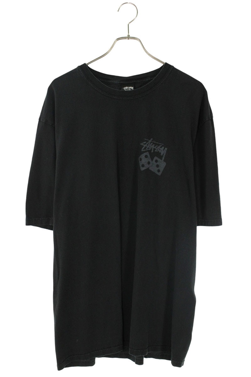 ステューシー STUSSY　 サイズ:XL ダイスプリントTシャツ(グレー)【213062】【SB01】【メンズ】【中古】bb18#rinkan*B