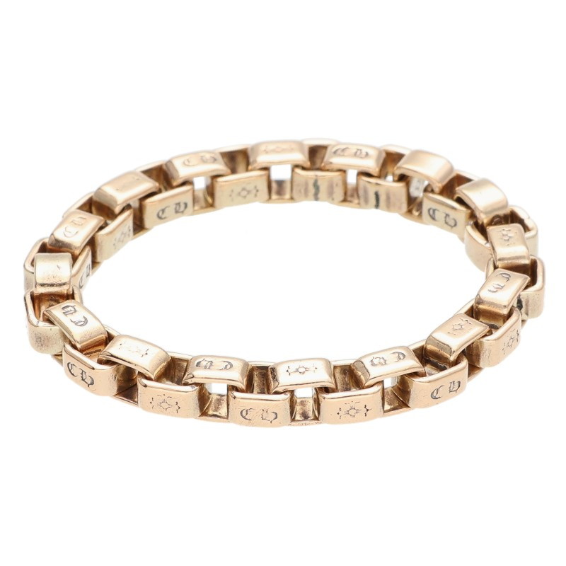 クロムハーツ Chrome Hearts 大きさ:29.5号  22K BOX CHAIN ボックス席チェーン店 ゴールド輪っか(黄色ゴールド 8.79g)【929052】【聞き入れる15】【小物】【中古】bb422#rinkan*B