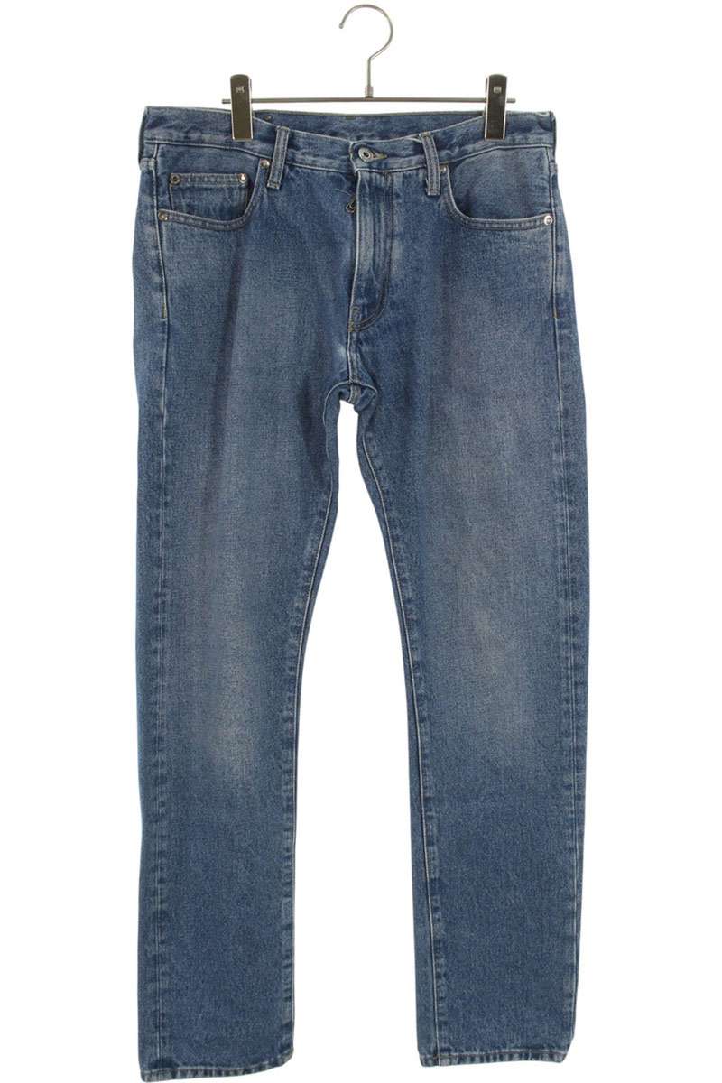 オフホワイト OFF-WHITE　サイズ:31インチ 21AW OMYA102F21DEN007 バックバイアスプリントデニムパンツ(ブルー)【729052】【BS55】【メンズ】【中古】bb187#rinkan*B｜RINKAN