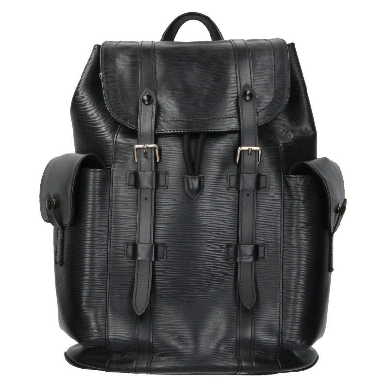 ルイヴィトン LOUISVUITTON　 サイズ:PM M50159 クリストファー PM エピレザーバックパック(ブラック)【929052】【SB01】【小物】【中古】bb14#rinkan*B