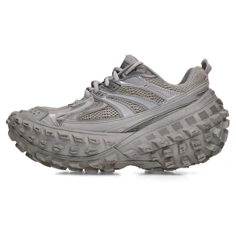 バレンシアガ BALENCIAGA　 サイズ:40 BOUNCER バウンサーチャンキーソールスニーカー(グレー)【100152】【OM10】【メンズ】【小物】【中古】bb87#rinkan*C