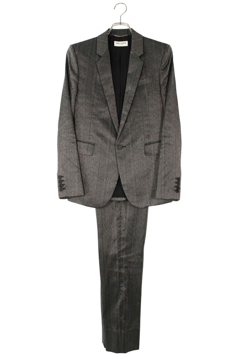 未使用品 21SS サンローラン 2B セットアップ スーツ 46 ブラック 楽天市場】サンローラン SAINT LAURENT 12年 ウール シルク エディ期