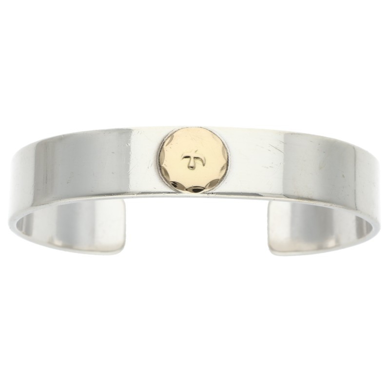 Goros ゴローズ　バングル　シルバー ゴローズ 顔バングル メタル付き goro's 顔ブレス 18k SV