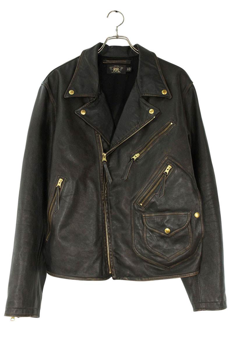 新品 RRL ダブルアールエル フルグレイン カウハイド レザージャケット 新品 RRL ダブルアールエル フルグレイン カウハイド レザー