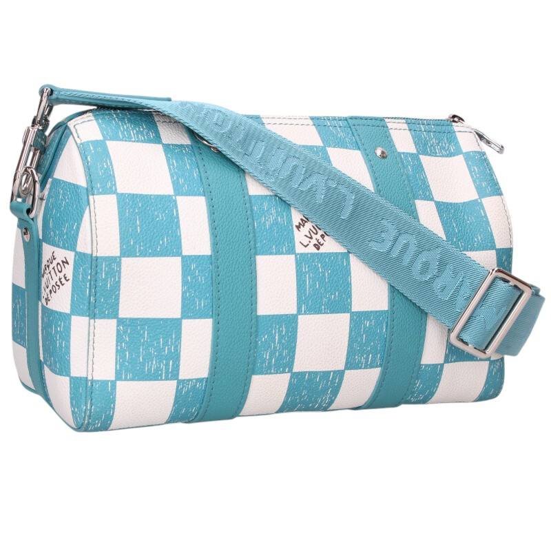 ルイヴィトン LOUISVUITTON　 N50076 シティキーポル ダミエチェッカーボードショルダーバッグ(ブルー&times;ホワイト)【200152】【SB01】【小物】【中古】bb421#rinkan*B｜RINKAN